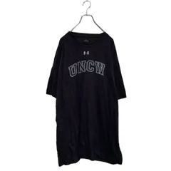 UNDER ARMOUR 半袖 プリントTシャツ XL～ ブラック アンダーアーマー スポーツウェア クルーネック 古着卸 アメリカ仕入 a606-6526