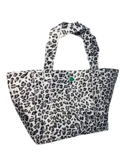 【Rebecca】 ペットと一緒に お散歩バッグ ナイロン レディース メンズ PB-001ヒョウ柄グレー バッグ BAG 手提げバッグ ユニセックス 男女兼用
