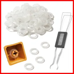 【在庫処分】メカニカルキーボードに対応 O-Ring Oリング キートップ引抜工具 キーキャップ 150PCS 2in1 キースイッチ 引き抜き ツール 静音化リング メカニカル キーボード メンテナンス (A)のサムネイル