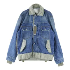 sacaiサカイ デニムテーラードジャケット　size1 sacai - 『sacai』サカイ (2) テーラード ドッキング デニム