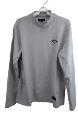 【美品】Callaway(キャロウェイ) 長袖モックネックシャツ グレー メンズ L C21233109 ゴルフ用品 2504-0686 中古