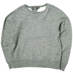 RRL ダブルアールエル DOUBLE V SWEAT SHIRTS - SALT&PEPPER 両Vガゼット スウェット 782704406001 XL グレー トレーナー Double RL 裏起毛 プルオーバー トップス g21874