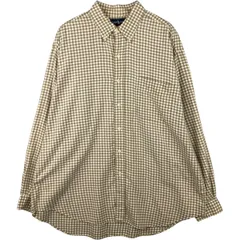古着 ラルフローレン Ralph Lauren BLAKE ギンガムチェック 長袖 ボタンダウンチェックシャツ メンズXL相当/eaa589058