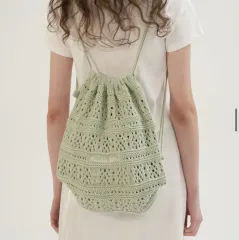 ☆送料・関税込☆SOMEWHERE BUTTER★Yogurt knit string bag★ SOMEWHEREBUTTER] YOGURT KNIT STRING BAG (SOMEWHERE BUTTER