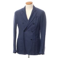【中古】アルテア Altea コットンラミー ダブル 6B カジュアルジャケット ネイビー【サイズ46】【メンズ】