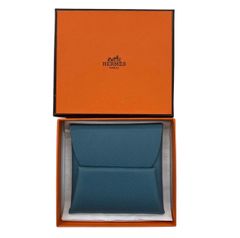【美品 】エルメス HERMES コインケース　　小銭入れ バスティア エプソン ブルーアガット レディース メンズ