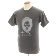 【中古】ラムロフ LAMROF 2025年春夏 ダメージ加工 コットン クルーネック 半袖Ｔシャツ ダークグレー【サイズ2】【メンズ】