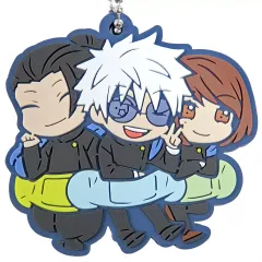 【中古】キーホルダー 五条悟＆夏油傑＆家入硝子 「呪術廻戦 キャラばんちょうこうラバーマスコット 懐玉・玉折」