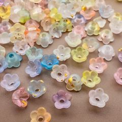 ＊5g 約100個UP＊ 極小 フラワーキャップ 花 ビーズキャップ アクリルビーズ bc093