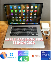 ［新品バッテリー/GPU搭載］Apple MacBook Pro 16inch 2019/Core i9 2.4GHz/64GB/SSD512GB/Windows11/Office 2024/434