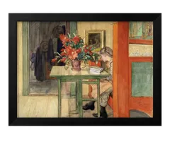 カール・ラーション、マッツ・ラーション、希少画集画、新品額装付