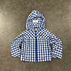 O1 Patagonia Baby High Sun Jacket パタゴニア ベビーハイサンジャケット フルジップ マウンテンパーカー 薄手 ジャケット チェック柄 ブルー 青 4T 60295