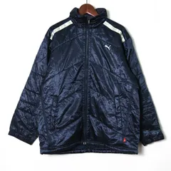 プーマ ナイロンジャケット ジャンパー アウター キッズ 男の子用 150サイズ ネイビー PUMA 【中古】