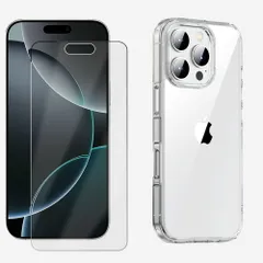 【保護フィルム付き】 iPhone 16Pro ソフトケース TPU 透明 クリア スマホケース 薄型 衝撃吸収 携帯ケース スマホカバー