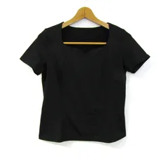モガ 半袖Ｔシャツ ストレッチ 無地 トップス レディース 2サイズ ブラック系 MOGA 【中古】のサムネイル
