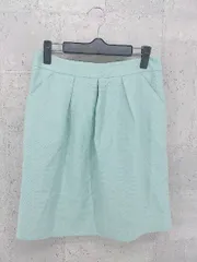 ◇ UNTITLED アンタイトル 膝丈 台形 スカート 2 ブルー系 *  【1002800251711】