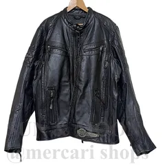 ハーレーダビッドソン ライダースジャケット 【L】 ブラック レザー 重厚 WT10