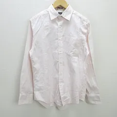 H■ポールスミス/Poul Smith ストライプ柄 長袖シャツ ワイシャツ【K】ピンク/MENS■57【中古】