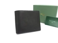 ■極美品■ Paul Smith ポールスミス レザー 二つ折り 財布 ウォレット 札入れ 小銭入れ カード入れ メンズ ブラック系 FM0404