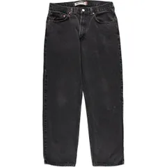 古着 リーバイス Levi's 550 RELAXED FIT ブラックデニム テーパードデニムパンツ メンズw34相当/eaa570666