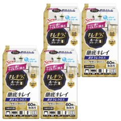 エリエール キレキラ ! ルームクリーナー つめかえ用 240枚(60枚 ×4個) 徹底キレイ おそうじクロス ワイプ 【まとめ買い】 金 [つめかえ]