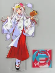 【中古】アクリルスタンド・アクリルパネル 百鬼あやめ(巫女衣装) アクリルフィギュア 「バーチャルYouTuber ホロライブ×神田祭＆アトレ秋葉原 ホロライブ神田祭2023」
