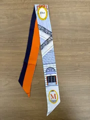 クリスチャン ディオール Christian Dior スカーフ ミッツァスカーフ　シルク　リボンスカーフ