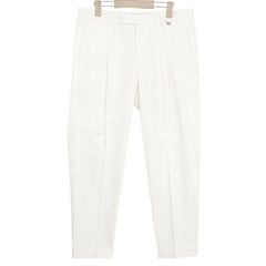 PAOLONI パオローニ　1プリーツストレッチチノパンツ＊