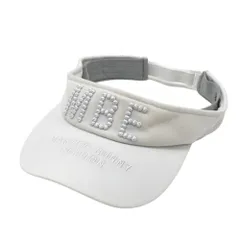 MASTER BUNNY EDITION マスターバニーエディション 2023年モデル サンバイザー ロゴ  ホワイト系 FR [240101451616] ゴルフウェア ストスト