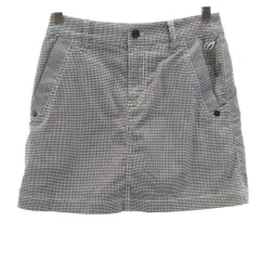 MASTER BUNNY EDITION マスターバニーエディション 総柄 ゴルフ ミニスカート 0 ブラック インナーパンツ付き レディース 古着