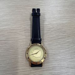 GUCCI ゴールド レザーベルト 時計 型番3000.2M メンズ