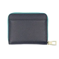 ☆ ネイビーxモスグリーン ☆ LIZDAYS 本革ミニ財布 LIZDAYS リズデイズ ミニ財布 カードケース 財布 本革 ミニ 小銭入れ コインケース カード ケース じゃばら 大容量 スキミング防止 RFID ボックス型 小さめ フォレット レザー 牛革