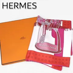 エルメス カレ 高官の鞍 スカーフ　ピンク　レッド HERMES エルメス スカーフ カレ70 バレンタインコレクション限定