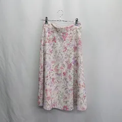 ◇ ⊂ PROPORTION BODY DRESSING 花柄 ロング Aライン スカート サイズS ホワイト系 レディース E  【1411280032176】
