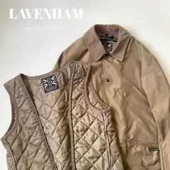 LAVENHAM / キルティングライナー付き　ポリエステル　ハーフコート