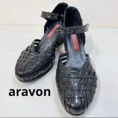 aravon BY new balance 黒 エナメル ストラップ 23センチ aravon BY new balance 黒 エナメル ストラップ 23センチ - メルカリ