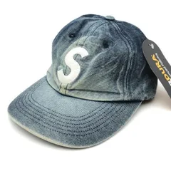【中古】SUPREME 25SS Cordura Denim S Logo 6-Panel ONE SIZE(58CM) ブリーチドインディゴ シュプリーム[10][240010485496]