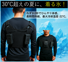 クールベスト ペルチェベスト 冷却ベスト 冷却プレート USB給電 空調作業服 瞬間体感-22℃ サイズ調節可 男女兼用 熱中症対策 ペルチェ背面2個 両面4個