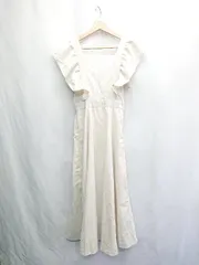 ◇ ⊂◎●未使用● Louere ルエレ ロング ワンピース サイズM アイボリー レディース E  【1502180039645】