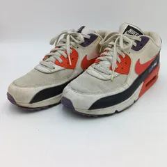 NIKE ナイキ AIR MAX 90 ESSENTIAL エアマックス90 エッセンシャル スニーカー ホワイト ブラック レッド メンズ 28cm G-14-7のサムネイル