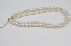 2連パールネックレス 高級感  フォーマル　結婚式　パーティー　ホワイト