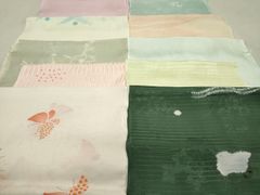 平和屋着物＊夏物　和装小物　帯揚げ10枚　全て正絹　逸品　DAAT0521by