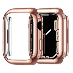 在庫処分 バンパーケース 保護ケース PC素材 カバー メッキ仕上げ アップルウォッチ7 軽量超簿 45MM 耐衝撃性 ケース 装着簡単 Apple Apple Watch Watch9/8/7 Series9/8/7に対応 for (45MM GOCROWE
