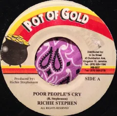 ジャマイカ7” Richie Stephens Poor Peoples Cry NONE Pot Of Gold /00080