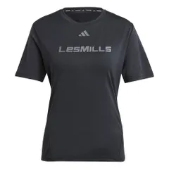 [アディダス] 半袖 Tシャツ Les Mills グラフィック 半袖Tシャツ KRL49 レディース ブラック(IX7983) J/L [ブラック(IX7983)] [L]