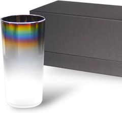 【新品 保証書付き】 PROGRESS Natural-Infinite 耐熱グラス チタン 化粧箱入 ギフト 保証書付 お祝い 記念品 おしゃれ オーロラ