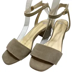 【美品】オデットエオディール (23) サンダル ストラップ スクエアトゥ アンクルストラップ チャンキーヒール パンプス 希少デザイン