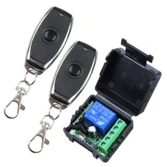 新品 CENTURY AOKE DC 12V ユニバーサルワイヤレスリモートコントロールスイッチ 315Mhz 1CH リレーリモートレシーバーモジュールRFトランスミッター（2つのトランスミッターと1つのレシーバー）