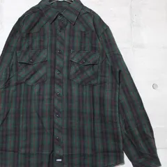 DEAD品【LA直輸入】PRO CLUB GREEN/BK FLANNEL SHIRTS 5XL~7XL プロクラブ ネルシャツのサムネイル