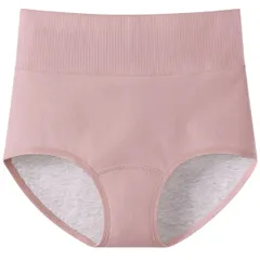 サニタリーショーツ 生理用 レディース 深履き ハイウエスト 股上深め 全面防水布 リブ 綿混 伸縮性 防水性 多い日 昼用 夜用 安心 肌にやさしい 黒 rss-009